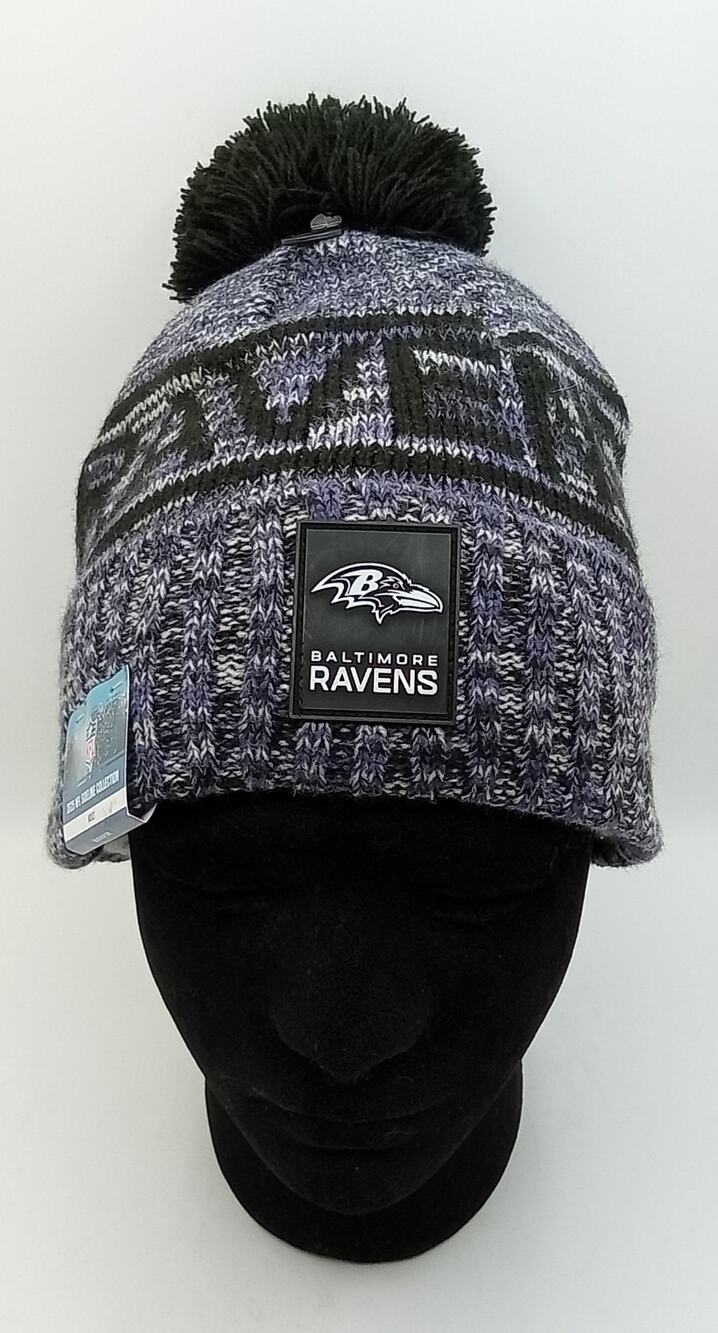 Baltimore Ravens NFL New Era Adult Pom Beanie Hat